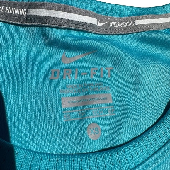 Nike Running Dri Fit Shirt Womens Short Sleeve Lightweight Stretch Extra Small - Picture 4 of 11